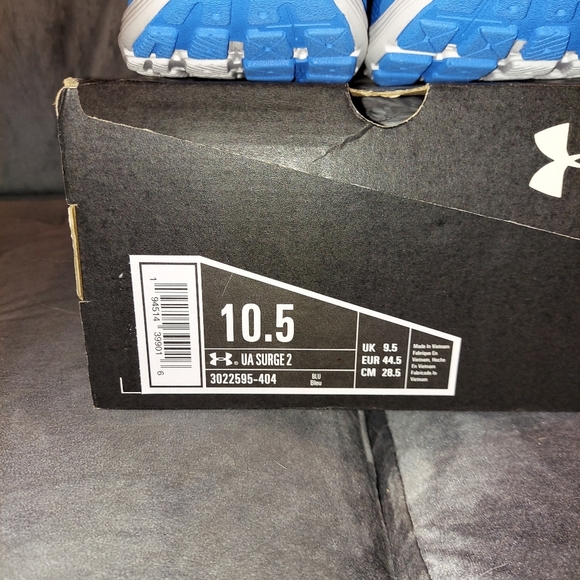NEW UNDER ARMOUR SURGE 2 BLUE LIGHT-WEIGHT RUNNING / TRAINING SNEAKERS SIZE 12.5 - Picture 11 of 14